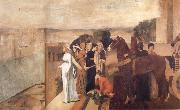 Edgar Degas Semiramis Building Babylon painting